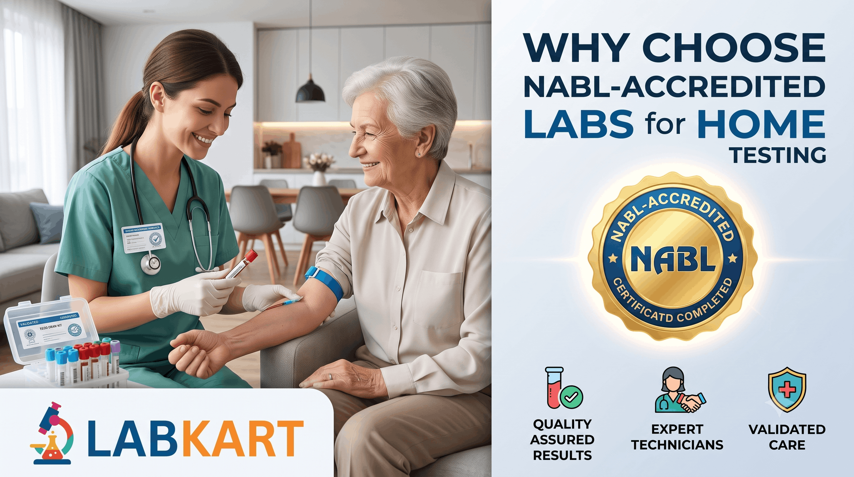 Featured image of blog: Why Choose NABL-Accredited Labs for Home Testing?