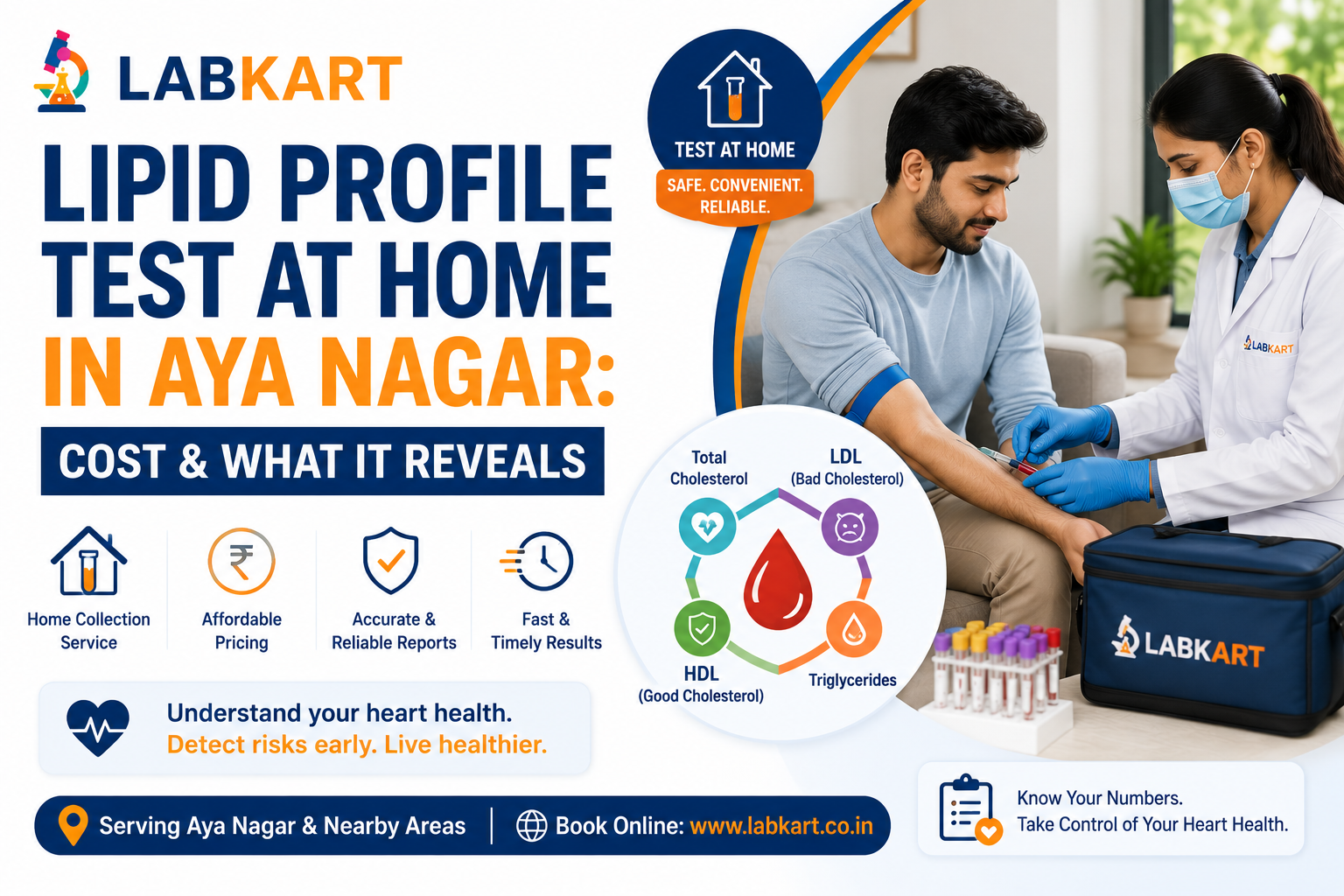Lipid Profile Test at Home in Aya Nagar: Cost & What It Reveals