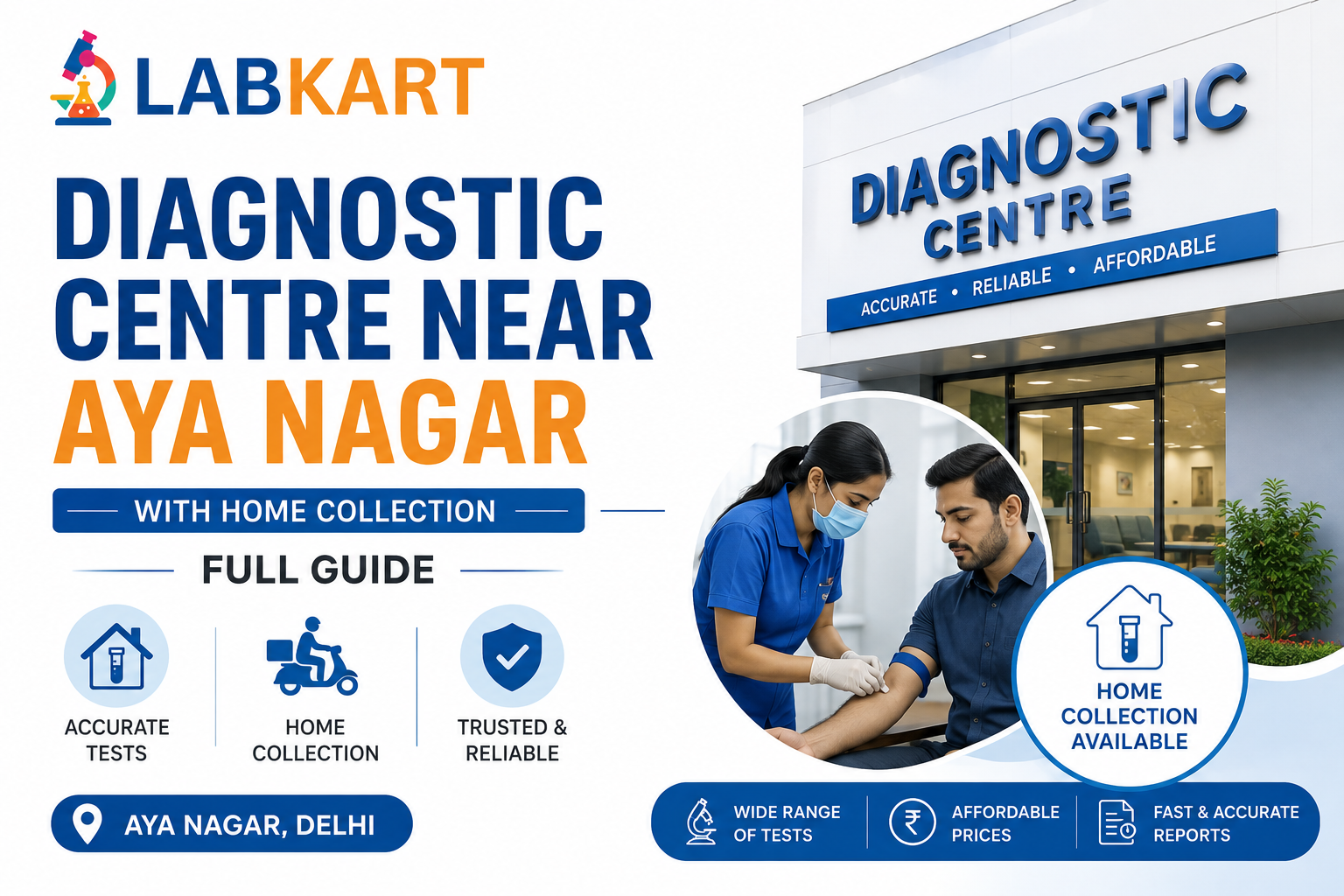 Diagnostic Centre Near Aya Nagar with Home Collection: Full Guide
